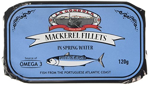 La Gondola Mackerel Fillets in Spring Water 120 g (Pack of 5)