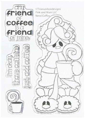 Pink & Main PM0061 N/A clear Stamps 3"X4"-Need Coffee