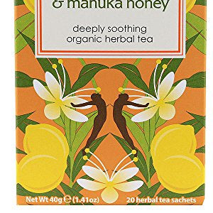 Pukka Herbs Lemon & Ginger + Manuka Honey Tea 20 Bags(Pack of 4)