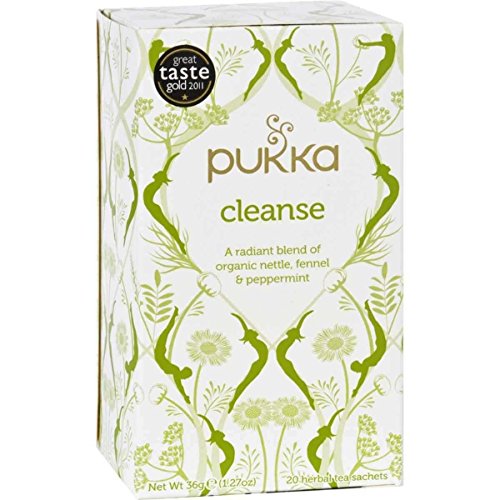 Pukka Herbal AYURVEDA Organic Cleanse - Nettle/Peppermint/Aloe Vera Herbal Tea 20sach (Pack of 6)