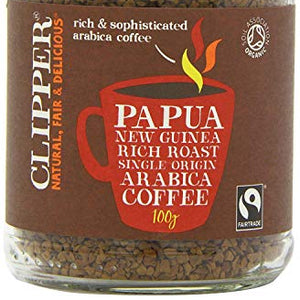 Clipper Instant Coffee - Papua New Guinea 100g (Pack of 4)