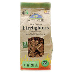 If You Care Non-toxic Wood and Vegetable Oil Firelighters 72 Pieces (Pack of 3, 216 Pieces)