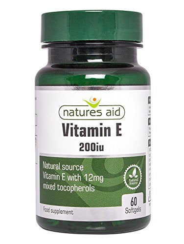 Natures Aid Vitamin E 200iu 60 capsule X 2 (Pack of 2)