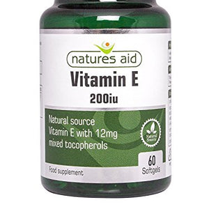 Natures Aid Vitamin E 200iu 60 capsule X 2 (Pack of 2)