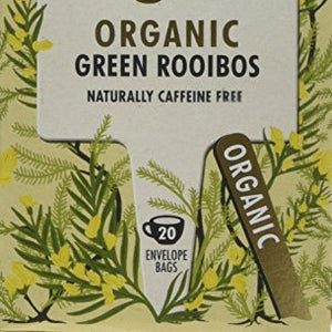 Heath & Heather Tea Infusions Organic Green Rooibos Teabags (Pack of 6, Total 120)