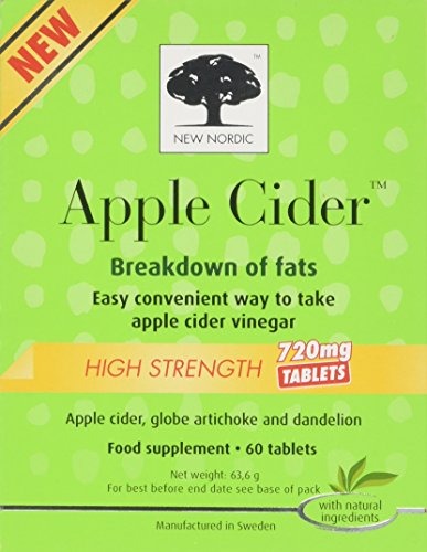 New Nordic Apple Cider High Strength Food Supplement - Pack of 60 Tablets
