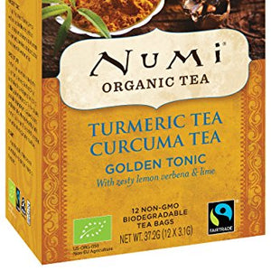 Numi Tea (TURMERIC TEA) Golden Tonic 12ct x 37.2g