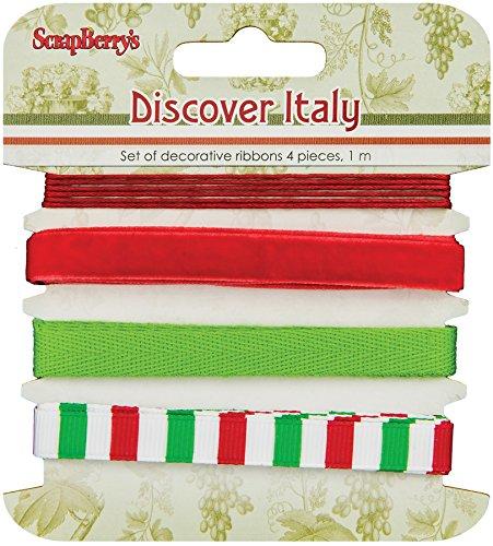 ScrapBerry's Discover Italy Ribbon & Trim 4/Pkg-1m Each