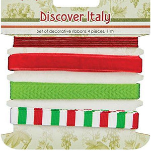 ScrapBerry's Discover Italy Ribbon & Trim 4/Pkg-1m Each