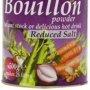 Marigold Vegan Bouillon Powder, Less Salt 500 g (Pack of 2)