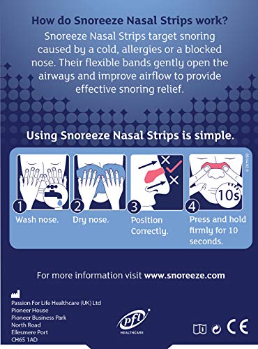Snoreeze Nasal Strips Small/ Medium Pack of 20