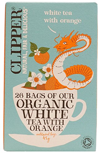 Clipper White Tea & Orange - Organic 25 Bags (Pack of 2)