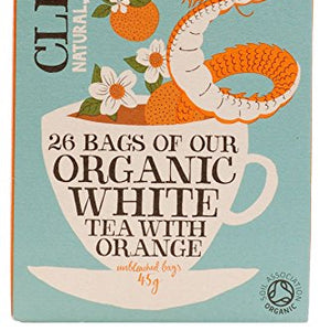 Clipper White Tea & Orange - Organic 25 Bags (Pack of 2)