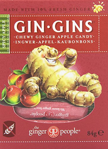 GINGER PEOPLE (THE ) Ginger Chews - Spicy Apple 84g (PACK OF 4)