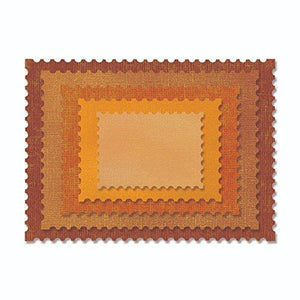 Sizzix Thinlits Die Set - 662696 Stacked Postage by Tim Holtz
