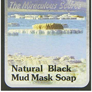 MALKI DEAD SEA SOAPS - 100% Na Black Mud Mask Soap 90g (PACK OF 3)