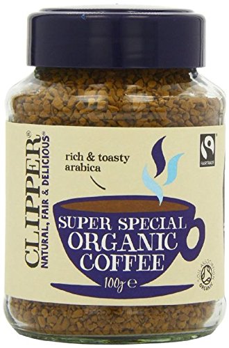 Clipper Fairtrade Organic Instant Freeze Dried Medium Coffee 100g (Case of 6)