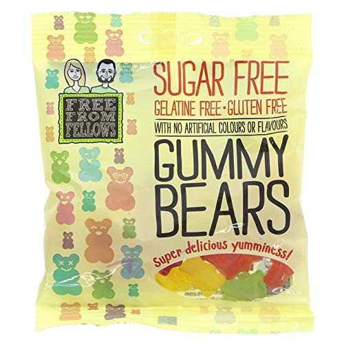 Gummy Bears - Sugar, Gelatine & Gluten Free Jellies Sweets 100g (Pack of 3)