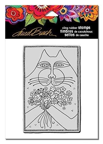 Stampendous Laurel Burch Cling Rubber Stamp a Bunch of Love