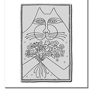 Stampendous Laurel Burch Cling Rubber Stamp a Bunch of Love