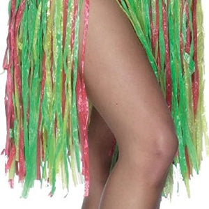 Smiffys Elasticated Hawaiian Hula Skirt, 56 cm - Multi-Colour