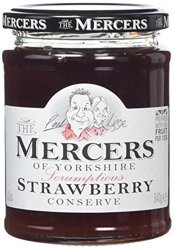 Mercers Strawberry Conserve 340 g (Pack of 6)