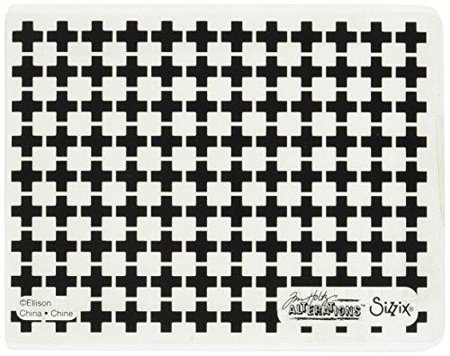 Sizzix 661203 Texture Fades Embossing Folder Plus Sign by Tim Holtz