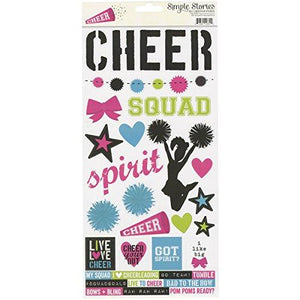 Simple Stories Cheer 6x12 Sticker Sheet