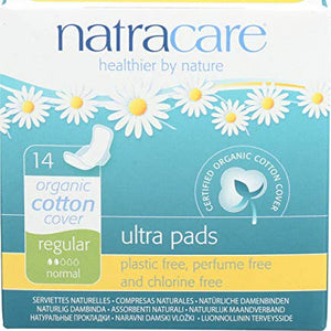 Natracare Ultra W/Wings Pads, 14 CT EA