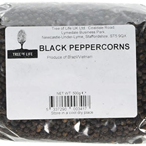 Tree of life black peppercorns 500 gm