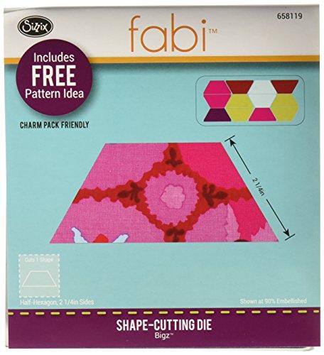 Sizzix Bigz Die, Half-Hexagon, 2-1/4 Sides