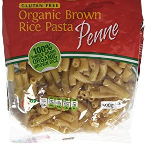 Rizopia Organic Brown Rice Pasta Penne 500 g (Pack of 2)