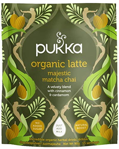 Pukka Organic Herbal Latte - Majestic Matcha Chai - Pack of 2