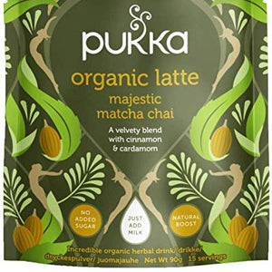 Pukka Organic Herbal Latte - Majestic Matcha Chai - Pack of 2