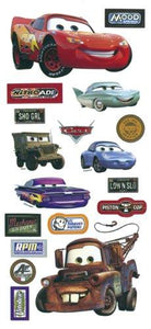 Sandylion Cars Sticker, 5.5 by 12-Inch, Clear