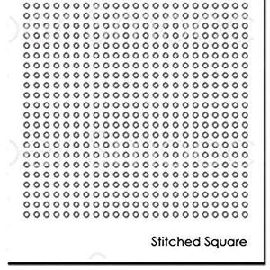 Paper Smooches Dies-Stitched Square