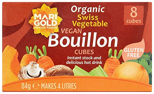 Marigold Organic Swiss Vegetable Bouillon Regular Cubes 84 g (Pack of 12)