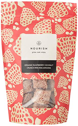 Nourish Raspberry White Chocolate Coconut Macaroons 110 g