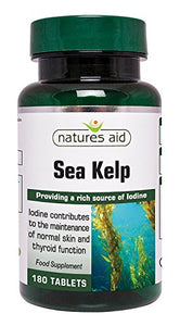 Natures Aid Sea Kelp 187mg 180 tablet X 3 (Pack of 3)