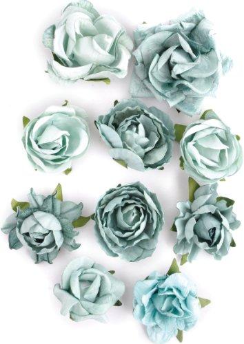 Paper Blooms 1" To 1.5" 10/Pkg-Sage