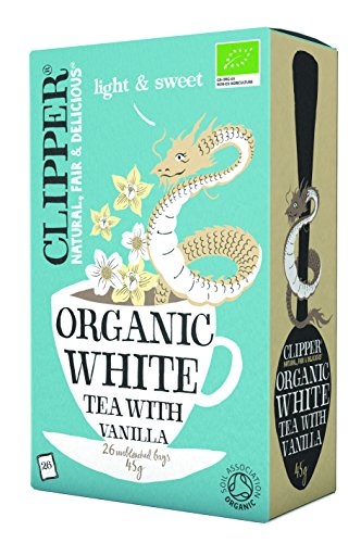 Clipper Organic White Tea with Vanilla 26 Tea Bags (Pack of 6)