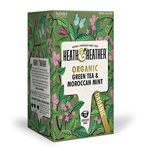 Heath & Heather Organic Green Tea & Moroccan Mint (Pack of 3)