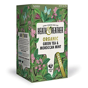 Heath & Heather Organic Green Tea & Moroccan Mint (Pack of 3)