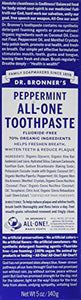 Dr Bronner Peppermint Toothpaste 148ml (Case of 6)