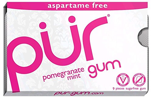 Pur Peppermint Gum 9 Pieces (Pack of 12)