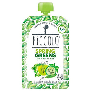Piccolo Spring Greens Hint of Mint 100g (Pack of 5)