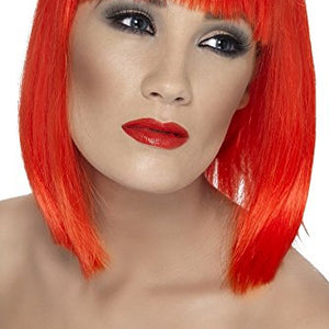 Smiffys Glam Wig - Neon Red