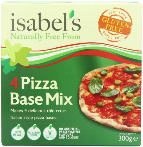 Isabel's Gluten Free Thin-Crust Pizza Base Mix 300 g (Pack of 4)