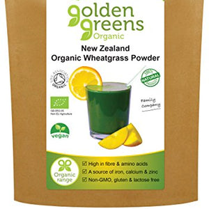 GOLDEN GREENS ORGANIC Organic New Zealand Wheatgrass Powder 100g (PACK OF 1)