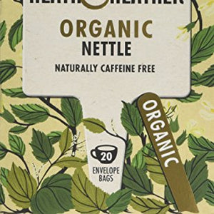 Heath & Heather Tea Infusions Organic Nettle Teabags (Pack of 6, Total 120)